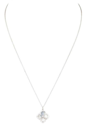 MOP Clover Pendant Necklace