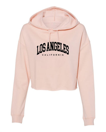 Los Angeles California Cropped Hoodie