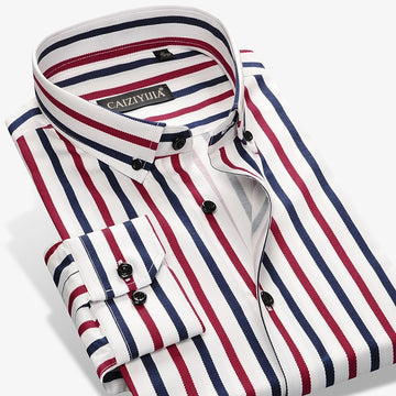 Fashion Multi-Stripped Casual Men Shirt